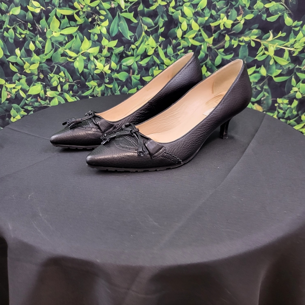 NEW L.K. Bennett Black Kitten Heels Size 7.5